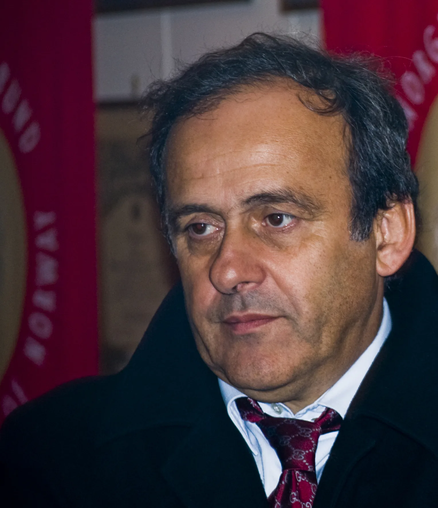Michel Platini, en lien avec le programme diffusé sur Canal+