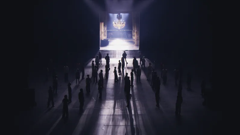 Danseurs d'Apaches sur la scene du Palais Garnier