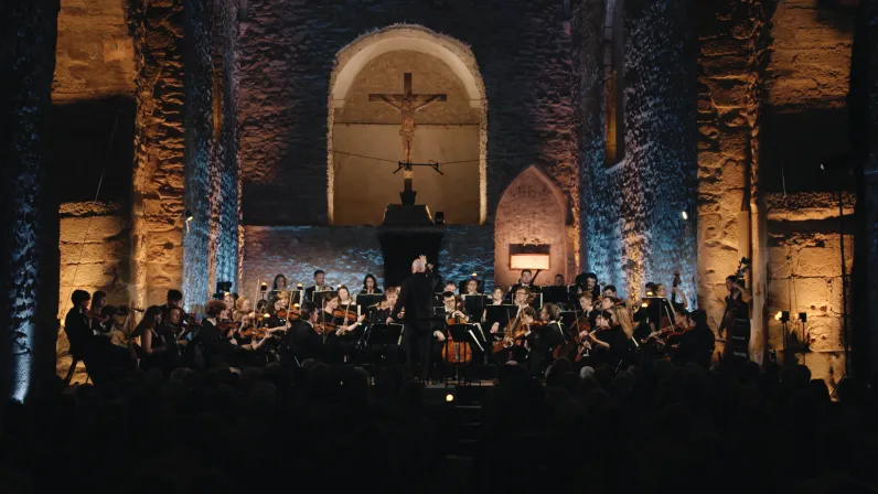 L'Orchestre de chambre du Festival Pablo Casals de Prades en concert à l'abbaye Saint-Michel de Cuxa