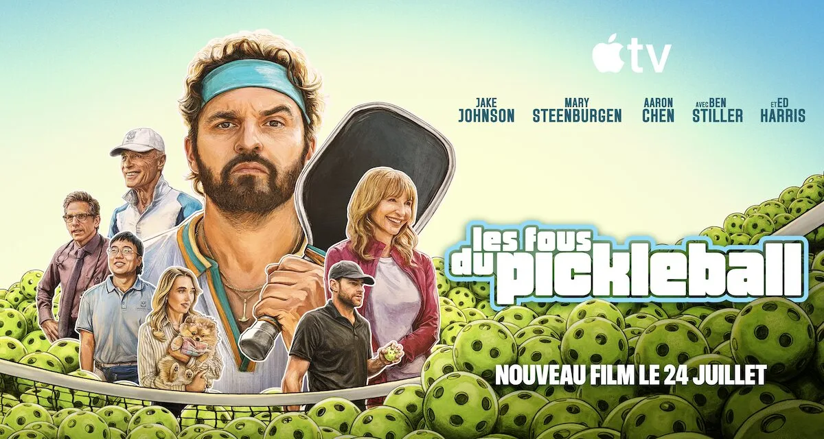 Les fous du pickleball sur Apple TV : Jake Johnson et Ben Stiller dégainent la comédie pickleball le 24 juillet