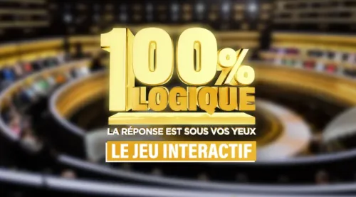 Le plateau de 100 % Logique sur France 2