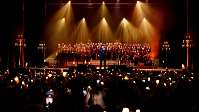 Vincent Niclo en concert à l'Olympia pour son spectacle Bel Canto